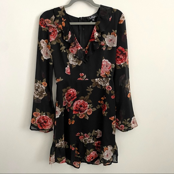 Lulu's Alive with Artistry Black Floral Dress - Picture 2 of 8